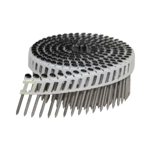 Plastic verbonden rolnagels RVS zwart met bolkop gevlakt