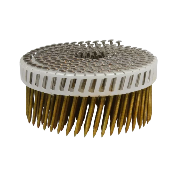 Plastic verbonden rolnagels RVS A4 met ±5.8 mm bollenskop