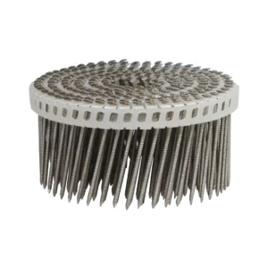 Mini-plastic verbonden rolnagels RVS A2 met 4.0 mm bolkop