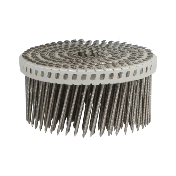 Mini-plastic verbonden rolnagels RVS A2 met 4.0 mm bolkop