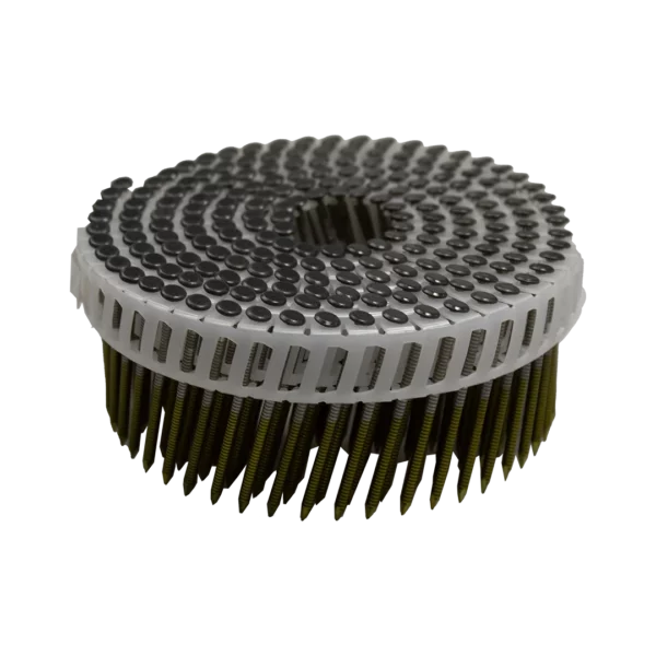 RVS antraciet rolnagels 60 mm met schroefdraad en bolkop gevlakt