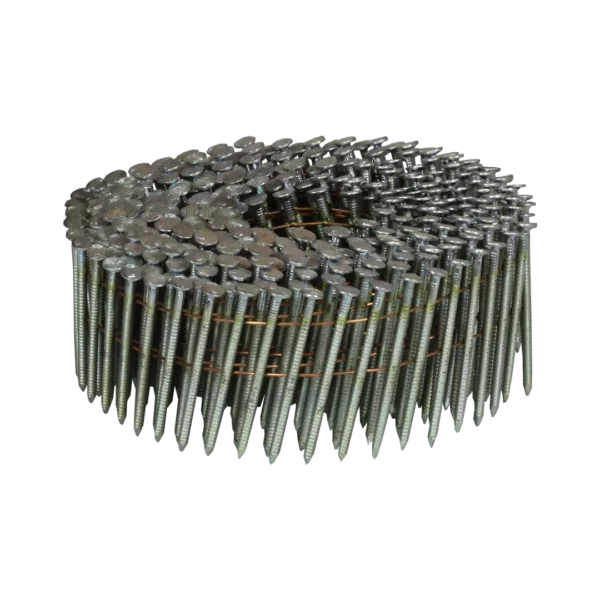 Blank draadverbonden rolnagels 2.3-2.5 x 37 mm ring platkop