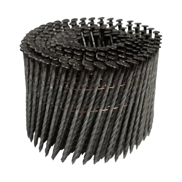 Zwarte draadverbonden rolnagels 86 mm schroef extra gegalvaniseerd