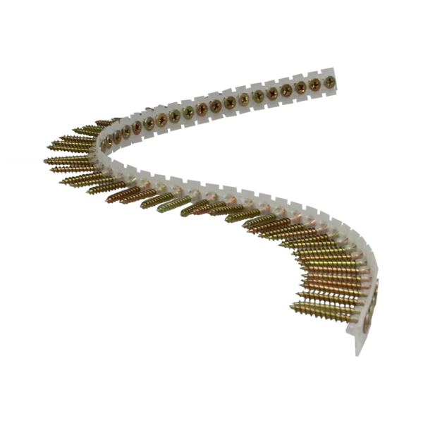 Schroeven op band platkop geel verzinkt 4.0 x 35 mm PZ2