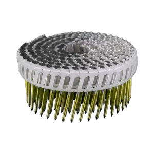 Plastic verbonden rolnagels gegalvaniseerd met platkop